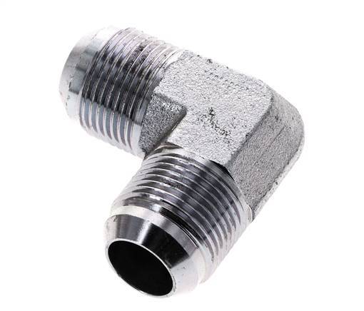 90° JIC L-Koppeling UN 1-3/16''-12 Buitendraad Staal 170bar