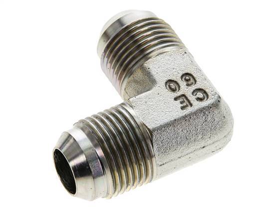 90° JIC L-Koppeling UNF 7/8''-14 Buitendraad Staal 350bar