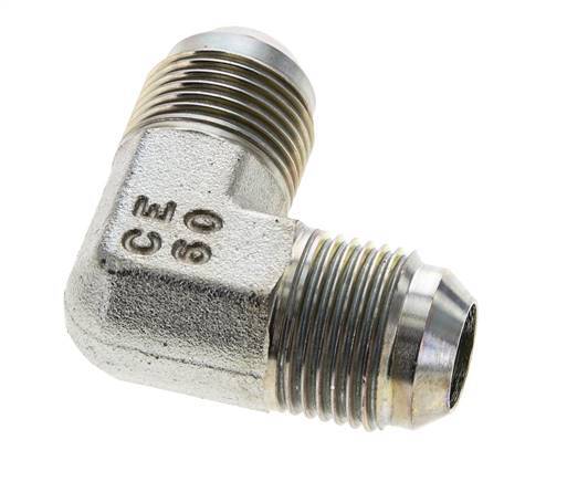 90° JIC L-Koppeling UNF 7/8''-14 Buitendraad Staal 350bar