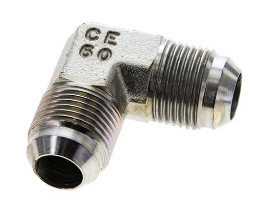 90° JIC L-Koppeling UNF 7/8''-14 Buitendraad Staal 350bar