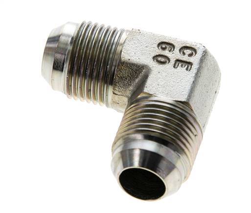 90° JIC L-Koppeling UNF 7/8''-14 Buitendraad Staal 350bar