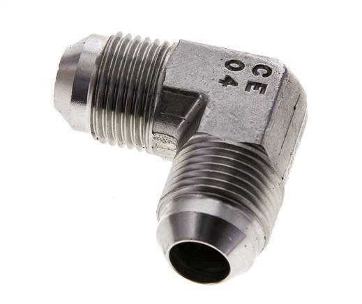 90° JIC L-Koppeling UNF 3/4''-16 Buitendraad RVS 350bar