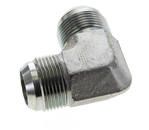 90° JIC L-Koppeling UN 1-5/16''-12 Buitendraad Staal 290bar