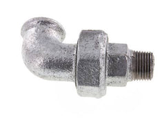 90° L-Koppeling Aansluiting 1/2'' Buitendraad R X Binnendraad Rp Gietijzer Conische Afdichting 25bar