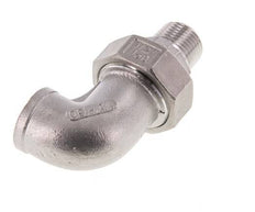 90° L-Koppeling Aansluiting 1/2'' Buitendraad R X Binnendraad Rp RVS Conische Afdichting 16bar