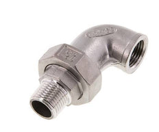 90° L-Koppeling Aansluiting 1/2'' Buitendraad R X Binnendraad Rp RVS Conische Afdichting 16bar