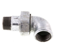 90° L-Koppeling Aansluiting 1'' Buitendraad R X Binnendraad Rp Gietijzer Conische Afdichting 25bar