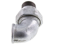 90° L-Koppeling Aansluiting 1 1/4'' Buitendraad R X Binnendraad Rp Gietijzer Conische Afdichting 25bar