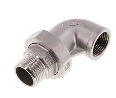 90° L-Koppeling Aansluiting 1'' Buitendraad R X Binnendraad Rp RVS Conische Seal 16bar
