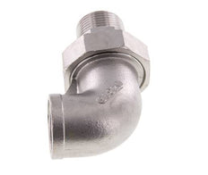 90° L-Koppeling Aansluiting 1'' Buitendraad R X Binnendraad Rp RVS Conische Seal 16bar
