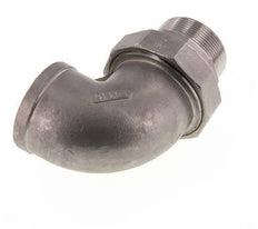 90° L-Koppeling Aansluiting 2'' Buitendraad R X Binnendraad Rp RVS Conische Seal 16bar