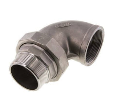 90° L-Koppeling Aansluiting 2'' Buitendraad R X Binnendraad Rp RVS Conische Seal 16bar