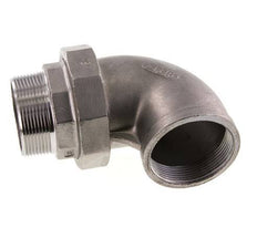 90° L-Koppeling Aansluiting 2'' Buitendraad R X Binnendraad Rp RVS Conische Seal 16bar