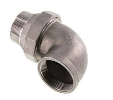 90° L-Koppeling Aansluiting 2'' Buitendraad R X Binnendraad Rp RVS Conische Seal 16bar