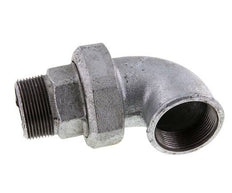90° L-Koppeling Aansluiting 1 1/2'' Buitendraad R X Binnendraad Rp Gietijzer Conische Afdichting 25bar