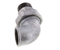 90° L-Koppeling Aansluiting 1 1/2'' Buitendraad R X Binnendraad Rp Gietijzer Conische Afdichting 25bar