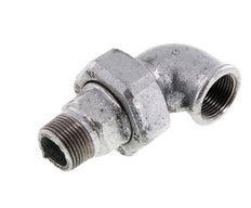 90° L-Koppeling Aansluiting 3/4'' Buitendraad R X Binnendraad Rp Gietijzer Conische Afdichting 25bar