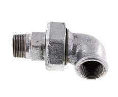 90° L-Koppeling Aansluiting 3/4'' Buitendraad R X Binnendraad Rp Gietijzer Conische Afdichting 25bar