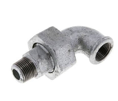 90° L-Koppeling Aansluiting 3/8'' Buitendraad R X Binnendraad Rp Gietijzer Conische Afdichting 25bar