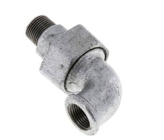90° L-Koppeling Aansluiting 3/8'' Buitendraad R X Binnendraad Rp Gietijzer Conische Afdichting 25bar
