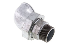 90° L-Koppeling Wartelmoer 1 1/2'' Buitendraad R X Binnendraad Rp Gietijzer Vlakke Afdichting Centellen 25bar