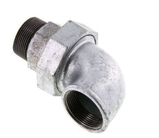 90° L-Koppeling Wartelmoer 1 1/2'' Buitendraad R X Binnendraad Rp Gietijzer Vlakke Afdichting Centellen 25bar