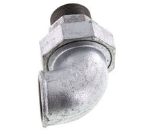 90° L-Koppeling Wartelmoer 1 1/2'' Buitendraad R X Binnendraad Rp Gietijzer Vlakke Afdichting Centellen 25bar