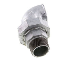 90° L-Koppeling Wartelmoer 1 1/4'' Buitendraad R X Binnendraad Rp Gietijzer Vlakke Afdichting Centellen 25bar