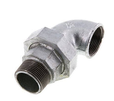 90° L-Koppeling Wartelmoer 1 1/4'' Buitendraad R X Binnendraad Rp Gietijzer Vlakke Afdichting Centellen 25bar
