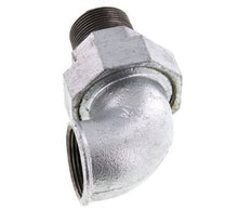 90° L-Koppeling Wartelmoer 1 1/4'' Buitendraad R X Binnendraad Rp Gietijzer Vlakke Afdichting Centellen 25bar