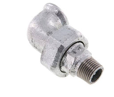 90° L-Koppeling Wartelmoer 1/2'' Buitendraad R X Binnendraad Rp Gietijzer Vlakke Afdichting Centellen 25bar
