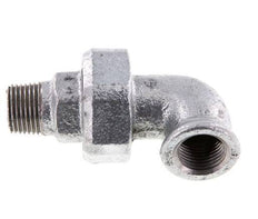 90° L-Koppeling Wartelmoer 1/2'' Buitendraad R X Binnendraad Rp Gietijzer Vlakke Afdichting Centellen 25bar