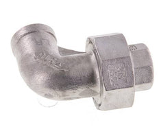 90° Aansluiting Wartelmoer Rp3/8'' Binnendraad RVS Conische Afdichting 16bar