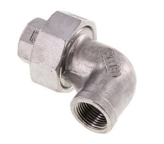 90° Aansluiting Wartelmoer Rp3/8'' Binnendraad RVS Conische Afdichting 16bar