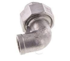 90° Aansluiting Wartelmoer Rp3/8'' Binnendraad RVS Conische Afdichting 16bar