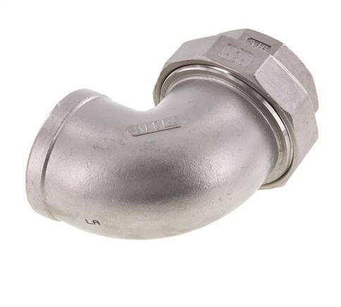 90° Aansluiting Wartelmoer Rp2'' Binnendraad RVS Conische Dichting 16bar