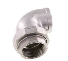 90° Aansluiting Wartelmoer Rp2'' Binnendraad RVS Conische Dichting 16bar