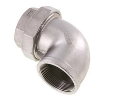 90° Aansluiting Wartelmoer Rp2'' Binnendraad RVS Conische Dichting 16bar