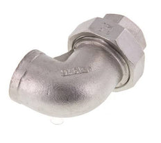 90° Uniale Connector Rp1'' Binnendraad RVS Conische Afdichting 16bar
