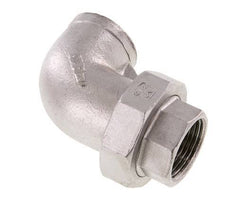 90° Uniale Connector Rp1'' Binnendraad RVS Conische Afdichting 16bar
