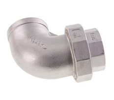 90° Unieaansluiting Rp1 1/2'' Binnendraad RVS Conische Afdichting 16bar