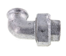 L-Stuk Wartelmoer Rp1/2'' Binnendraad Gietijzer Conische Afdichting 25bar