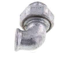 L-Stuk Wartelmoer Rp1/2'' Binnendraad Gietijzer Conische Afdichting 25bar