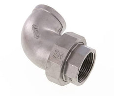 90° Wartelmoer Koppeling Rp1 1/4'' Binnendraad RVS Conische Dichting 16bar