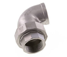 90° Wartelmoer Koppeling Rp1 1/4'' Binnendraad RVS Conische Dichting 16bar