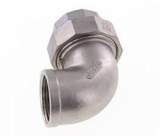 90° Wartelmoer Koppeling Rp1 1/4'' Binnendraad RVS Conische Dichting 16bar