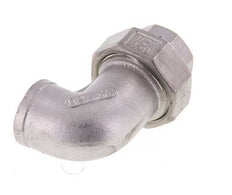 90° Wartelmoer Koppeling Rp1/2'' Binnendraad RVS Conische Afdichting 16bar
