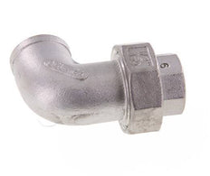 90° Wartelmoer Koppeling Rp1/2'' Binnendraad RVS Conische Afdichting 16bar
