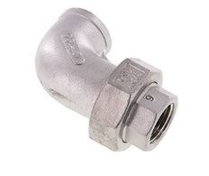 90° Wartelmoer Koppeling Rp1/2'' Binnendraad RVS Conische Afdichting 16bar