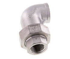 90° Wartelmoer Koppeling Rp1/2'' Binnendraad RVS Conische Afdichting 16bar